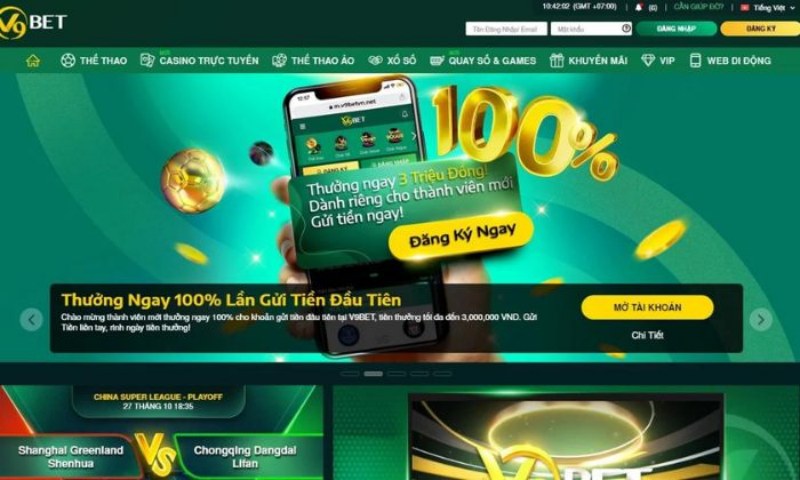 Thể thao cá cược V9bet00 có nhiều kèo đỉnh