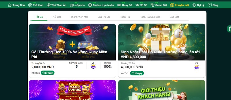 Một số ưu đãi không thể bỏ lỡ khi chơi tại V9bet88